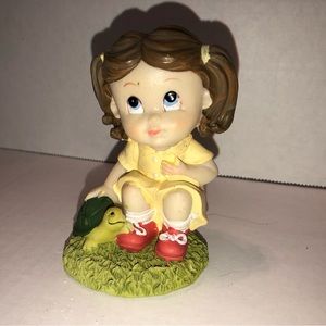 Little Girl Sitting Figurine